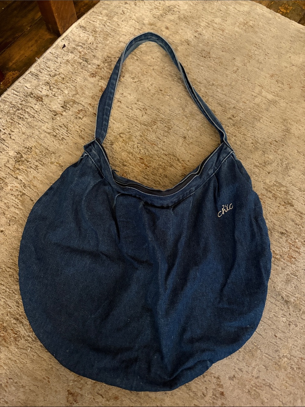 chic Dark Blue Denim Shoulder cross body bag